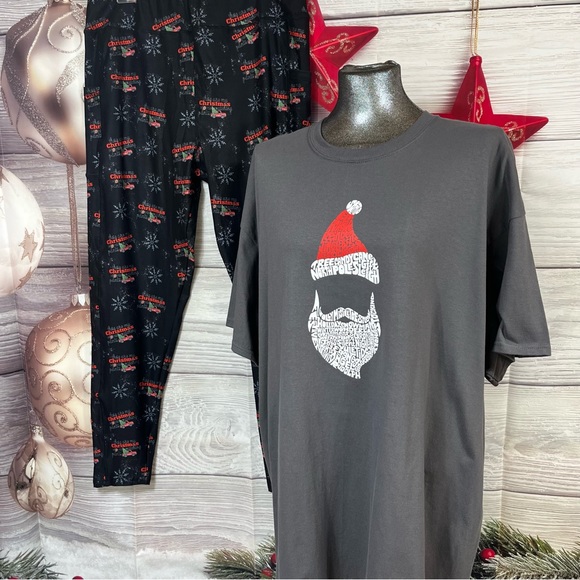 2XL Santa T-shirt with Barker Basic TC2 Christmas leggings - Picture 4 of 13